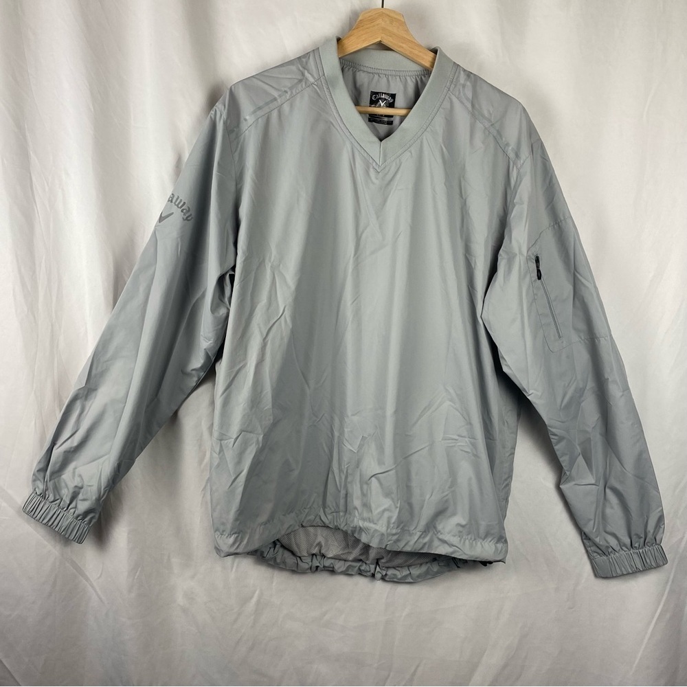Callaway Jacket Gray Pullover Windbreaker Size Small